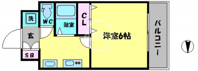 YAHATA西長堀の間取り|YAHATA西長堀　開放感ある間取り
