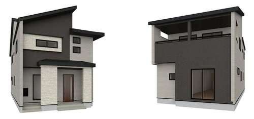 ブルーミングガーデン　岡山市南区福島２丁目【仲介手数料無料】の外観パース