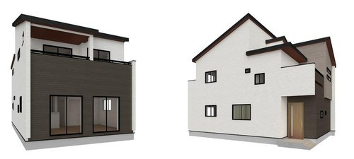 ブルーミングガーデン　岡山市南区福島２丁目【仲介手数料無料】の外観パース