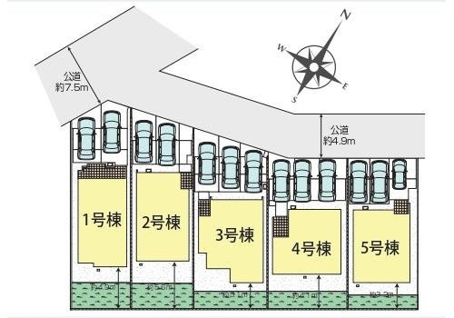 ブルーミングガーデン　岡山市南区福島２丁目【仲介手数料無料】の区画図