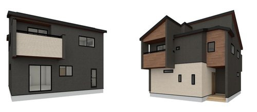 ブルーミングガーデン　岡山市南区福島２丁目【仲介手数料無料】の外観パース