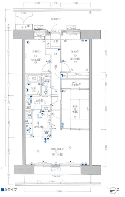 白井ロジュマンの間取り