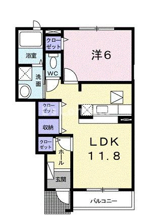 【間取り】 | エレガンシアＡ棟