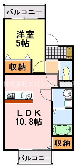 【間取り】 | コスモス千葉寺