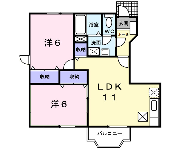 エヌ．アメニティＡの間取り