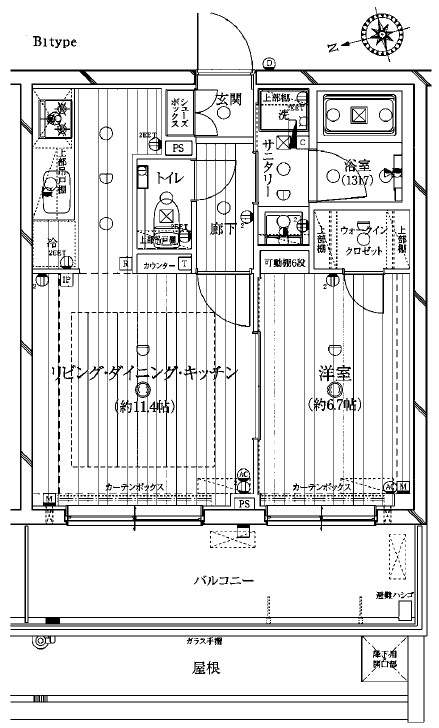 レガリス新宿落合の間取り