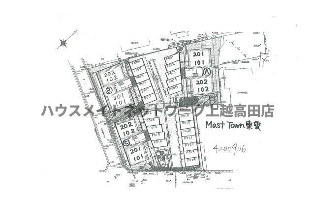 MastTown東雲の区画図|配置図