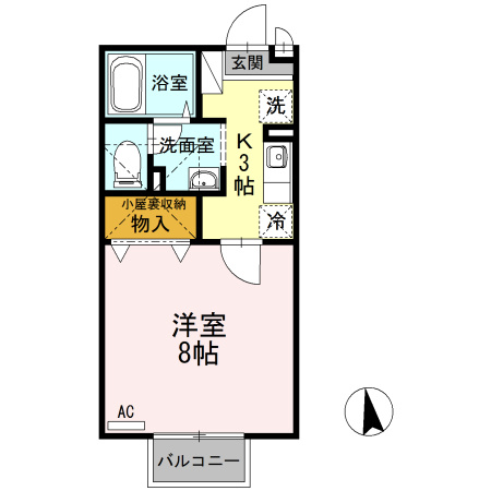【間取り】 | アーバンライフ雅　Ｂ棟