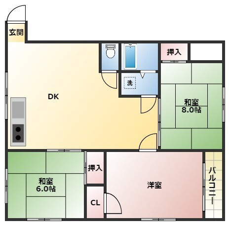 【間取り】 | コーポ安部