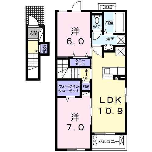 プチボヌールⅠの間取り
