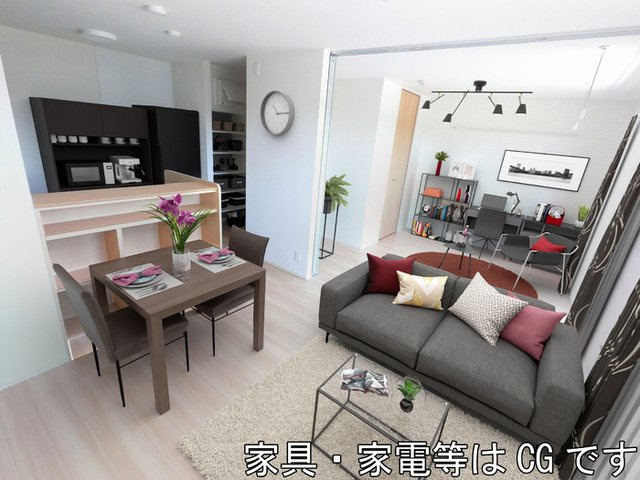 クレアシオン城北の内装|※家具家電等はCGです。