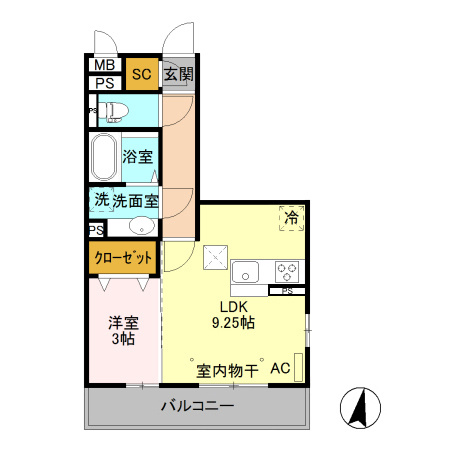 アロスネグロの間取り