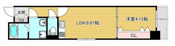 モデラート（Moderato)上町台の間取り