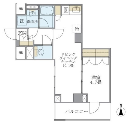 Ｂｒｉｌｌｉａ　ｉｓｔ　北沢の間取り