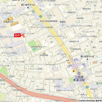 【地図】 | ロンサールＡ棟