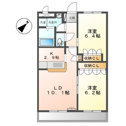 オアシスⅠの間取り