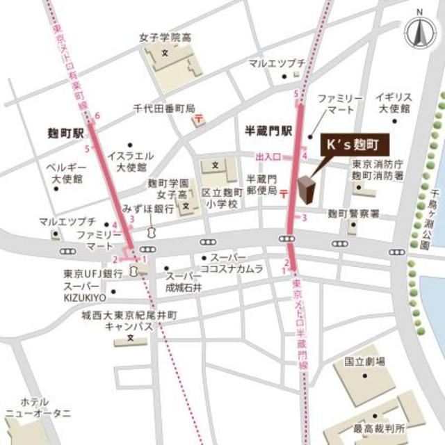 Ｋ’ｓ麹町の地図