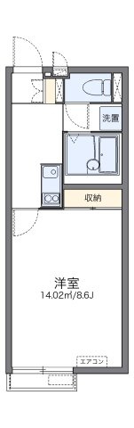 レオネクストインディゴⅠの間取り