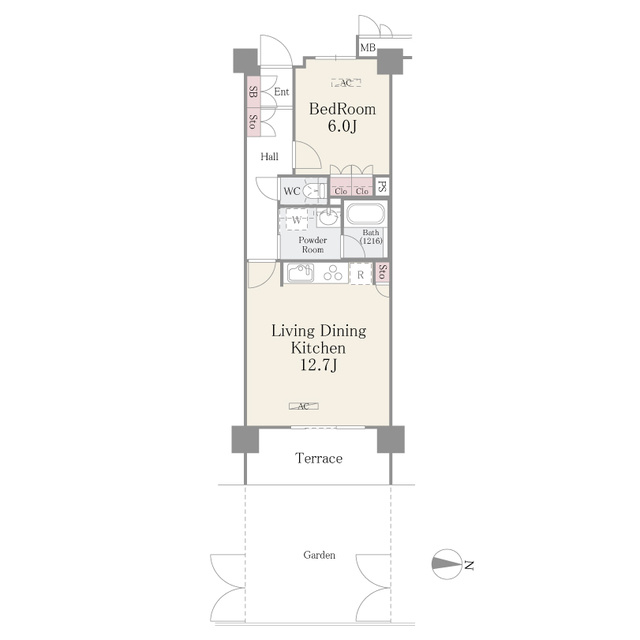 フェールメゾン西大島の間取り