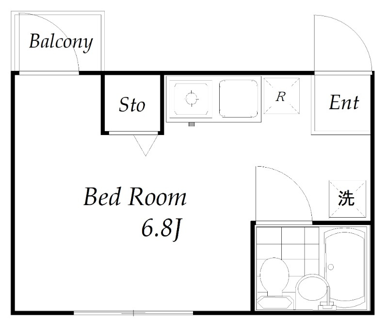 足立区谷在家２丁目の賃貸マンションの間取り