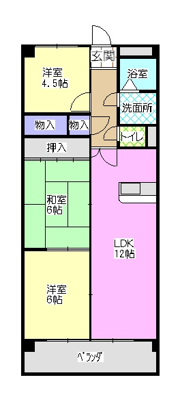 グリーンヒルズの間取り
