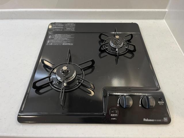 （仮）小山市千駄塚　新築アパートのキッチン|ガスコンロ（イメージ）