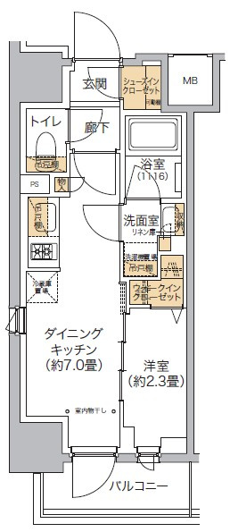 リビオメゾン西麻布の間取り