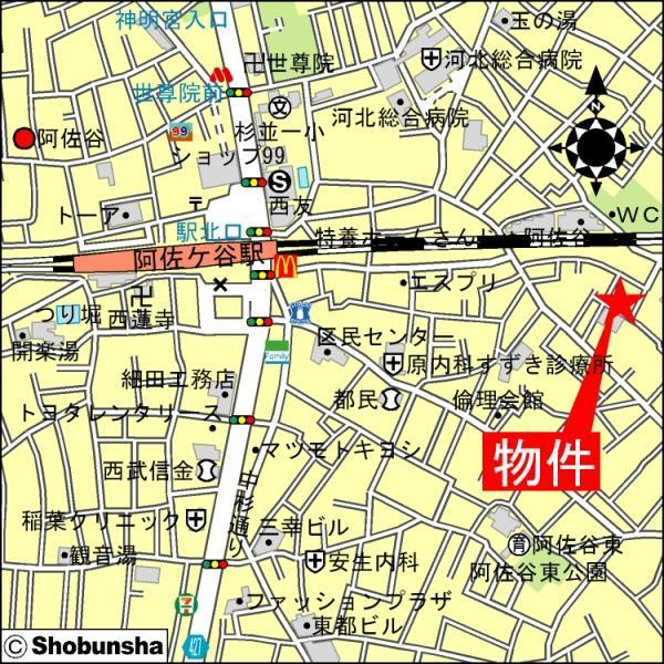 エルソル阿佐ヶ谷Ｉの地図