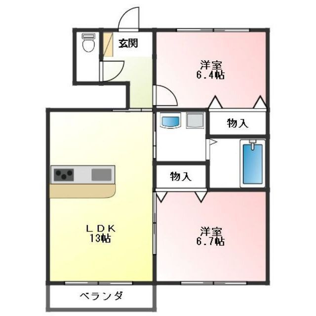 フェリーチェ長良ヶ丘の間取り