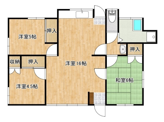 鹿子前住宅の間取り