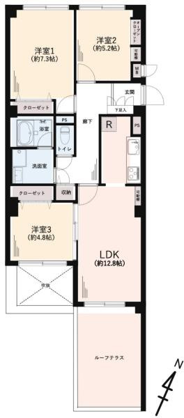 インペリアル菊名の間取り|使い勝手の良い3LDK
お気軽にお問い合わせください。