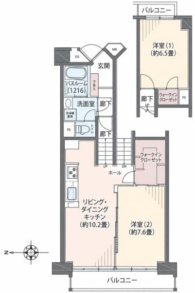 川崎河原町共同ビル14号棟の間取り|使い勝手の良い2LDK
お気軽にお問い合わせください。