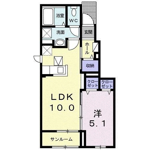 【間取り】 | ニシキレーベン１
