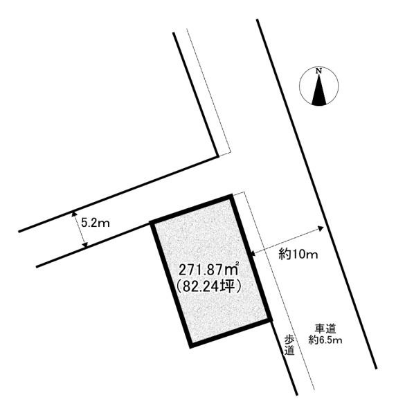 交野市　松塚　建築条件付き土地