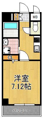 TOCCHI1番館の間取り|★新生活に最適な設備充実１Kマンション★