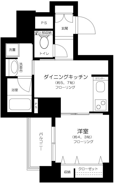 日神デュオステージ浅草松が谷の間取り