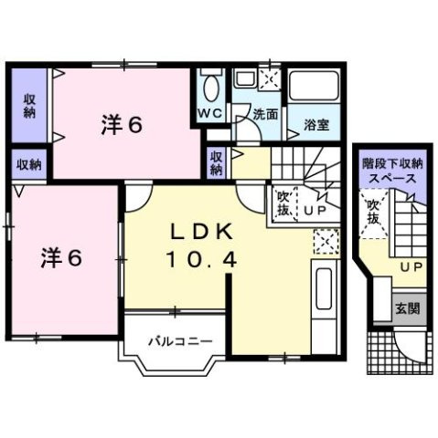 グリーンパークⅥの間取り