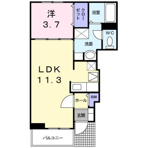 プラウド幕張本郷Ⅳの間取り