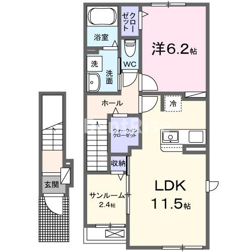 カーサ　雅　Ⅲの間取り|間取図