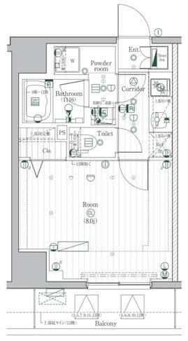 ＰＲＥＭＩＵＭ　ＣＵＢＥ　駒込の間取り