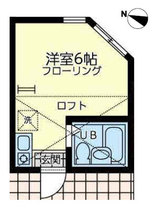 ユナイト衣笠 ジョルジェットの間取り