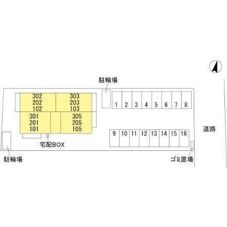 ソフィア庄内の区画図