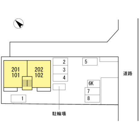 フェリス馬越の区画図