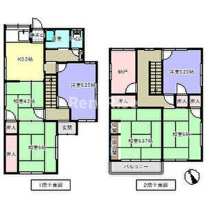 稲沢市田代二丁目戸建の間取り