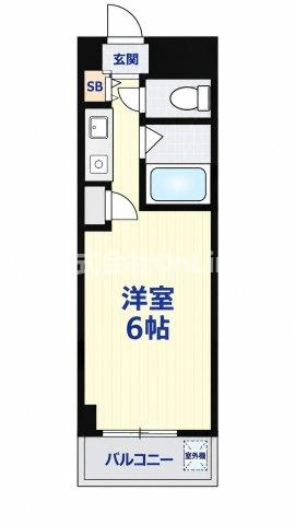 エムロード玉造の間取り