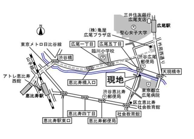 【地図】 | ルシェーヌ恵比寿