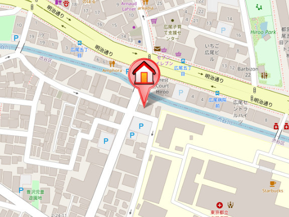 【地図】 | ルシェーヌ恵比寿