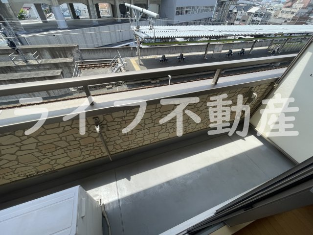 Celeb布施東のバルコニー|お洗濯にも便利なバルコニー付き