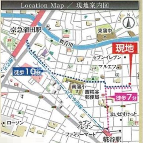 ミハス京急蒲田の地図