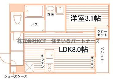 フィーリックス御井町の区画図